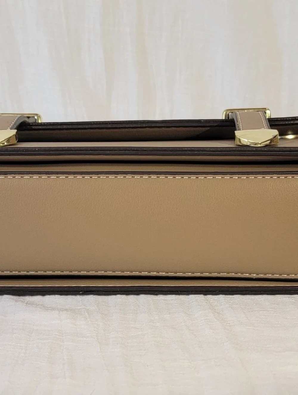 Robo & Tifeni Yellow And Khaki Structured Satchel Crossbody Bag NWT